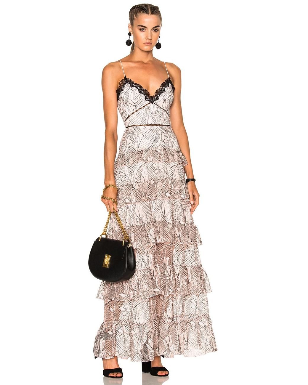 Nicholas the label rosie lace hot sale tiered gown